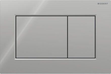 Drukplaat Sigma 01, 2-toets Square Kunststof Glans Verchroomd