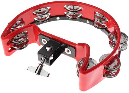 Drum Begeleiding Accessoire 4 Pairs Van Rvs Jingles Rammelaar rood