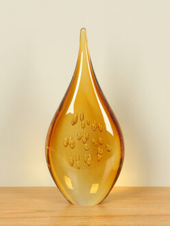 Druppel oker met luchtbelletjes, 28 cm