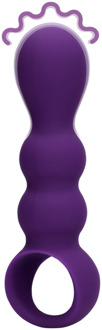 Druppelvormige Anaal Vibrator - Helder Paars