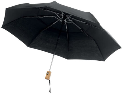 Druppelvouwparaplu Zwart - One size
