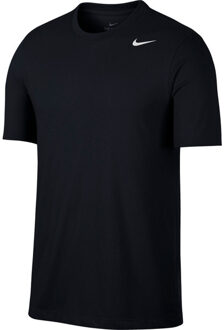 Dry Tee Crew Solid Sportshirt Heren - Black/(White) - Maat M