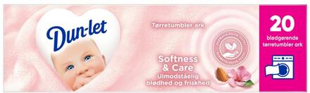 Dryer Sheets Dun-let Droger Vellen Zachtheid En Zorg 20 st