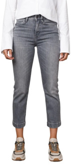 DRYKORN Cropped Jeans - Trendy en veelzijdig Drykorn , Gray , Dames - W27