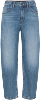 DRYKORN Dames 7/8 Lengte Blauwe Jeans Drykorn , Blue , Dames - W25 L32,W26 L34