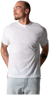 DRYKORN Eros Wit T-Shirt 520124 Drykorn , White , Heren - L