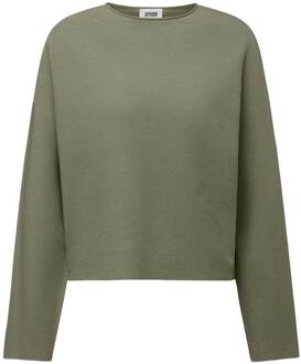 DRYKORN Fijn gebreide trui met uitlopende mouwen Meami  groen - XS,S,M,