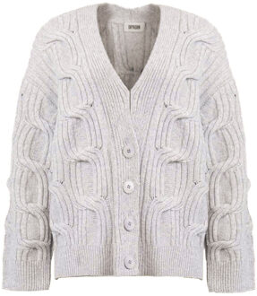 DRYKORN Gebreid vest Ribione  grijs - S,M,L,