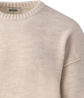 DRYKORN Malio trui ronde hals - maat M Bruin