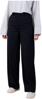 DRYKORN Navy Desk Broek Drykorn , Blue , Dames - W25 L32