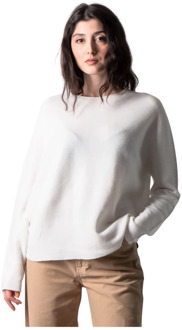DRYKORN Offwhite Pullover voor Moderne Vrouw Drykorn , White , Dames - L,S,Xs