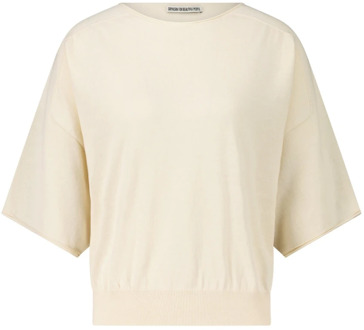 DRYKORN Oversized Fijngebreide Shirt Dilary Drykorn , Beige , Dames - L,S,Xs