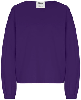 DRYKORN Relaxed Fit Lyocell Blend Sweatshirt Drykorn , Purple , Dames - XS