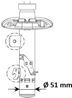 Ds Amortisseur Excel-g Peugeot Avd 3348012