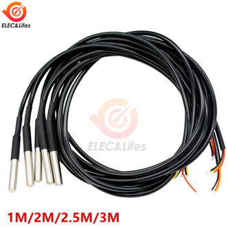 DS18B20 DS18S20 NTC Thermistor Temperature Sensor Waterproof Probe Cable Stainless steel package 10K 1% 3950 Digital temp sensor