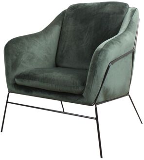 DS4U Antonio fauteuil velvet groen