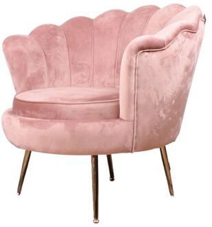 DS4U Feliz fauteuil velvet zalmroze