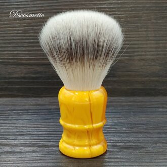 Dscosmetic 26Mm Soft Synthetisch Haar Scheerkwast Met Amber Hars Handvat Voor Man Nat Scheren