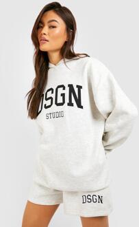 Dsgn Studio Sweatstoffen Shorts Met Joggingbroek, Ash Grey - L