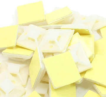 DSHA 39 pcs 25mm x 25mm Vierkante Zelfklevende Cable Tie Mount Base