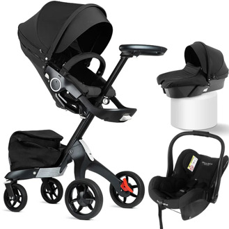 DSLAND Baby Stroller 3 in 1luxury High Land Scape Sitting Pram Buggy Bassinet for Newborn Carriage Car Walkers