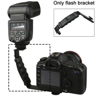 Dslr Foto Accessoire Ondersteuning Dv Flash Bracket L Vormige Houder Video Grip Heavy Duty Dual Shoe Camcorder Camera