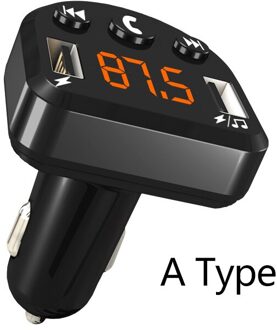 DSMOTEK Draadloze Auto FM Tansmitter Bluetooth 4.2 Handsfree Car Kit MP3 Speler Dual USB Telefoon Opladen DC 12V FM Modulator A normaal