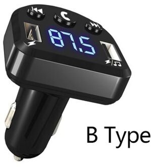 DSMOTEK Draadloze Auto FM Tansmitter Bluetooth 4.2 Handsfree Car Kit MP3 Speler Dual USB Telefoon Opladen DC 12V FM Modulator B normaal