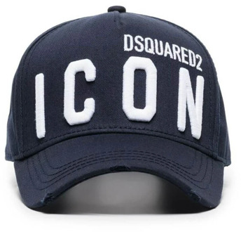 Dsquared2 Be Icon Baseballpet Dsquared2 , Blue , Heren - ONE Size