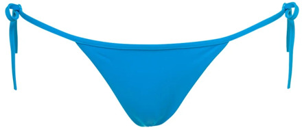 Dsquared2 Blauw Slim Fit Swim Bikini Bottom Dsquared2 , Blue , Dames