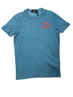 Dsquared2 Blauw Surf Fit T-Shirt voor Heren Dsquared2 , Blue , Heren - XS