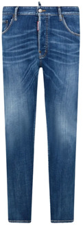 Dsquared2 Blauwe Jeans voor Heren Dsquared2 , Blue , Heren - Xl,L,M