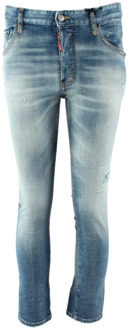 Dsquared2 Blauwe Skater Jeans voor Heren Dsquared2 , Blue , Heren - M,Xs
