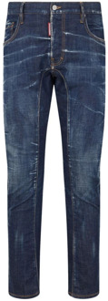 Dsquared2 Blauwe Ss24 Jeans voor Heren Dsquared2 , Blue , Heren - 2Xl,3Xl