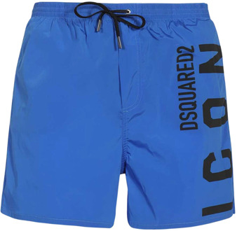 Dsquared2 Boxer Zwembroek Dsquared2 , Blue , Heren - S