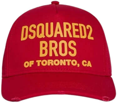 Dsquared2 Bros Of Toronto Baseballpet Rode Hoed Rood - One Size