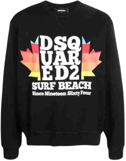 Dsquared2 Casual Sweatshirt Dsquared2 , Black , Heren - L,M,S