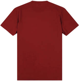 Dsquared2 Cigarette Fit merklogo bordeaux T-shirt Rood