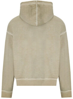Dsquared2 Cipro Fit klein logo mastiek beige hoodie