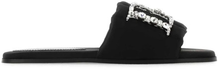 Dsquared2 Comfortabele en stijlvolle slippers voor vrouwen Dsquared2 , Black , Dames - 39 Eu,36 EU
