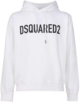 Dsquared2 Comfortabele stijlvolle hoodie Dsquared2 , White , Heren - Xl,L,M,S