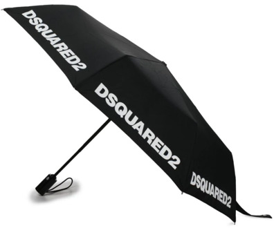 Dsquared2 Compacte paraplu voor regenachtige dagen Dsquared2 , Black , Unisex - ONE Size