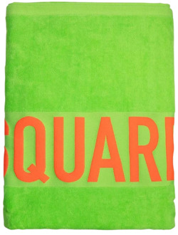 Dsquared2 Contrast Logo Strandhanddoek Dsquared2 , Green , Unisex - ONE Size