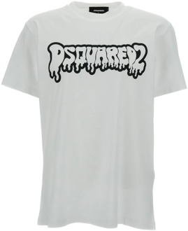 Dsquared2 Cool Fit Tee - Witte T-shirts en Polos Dsquared2 , White , Heren - 2XL