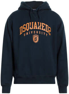 Dsquared2 Cool Fit Varsity Design Donkerblauwe Hoodie - M