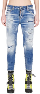 Dsquared2 Cool Girl Slim-Fit Jeans Dsquared2 , Blue , Dames - 3Xs,4Xs,2Xs