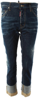 Dsquared2 Cool Guy Cropped Jeans - Blauw Dsquared2 , Blue , Heren - XS