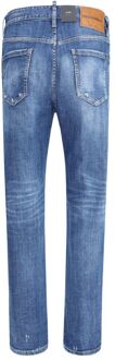 Dsquared2 Cool Guy Versleten Denim Jeans Blauw