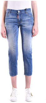 Dsquared2 Cropped Jeans voor vrouwen Dsquared2 , Blue , Dames - XS