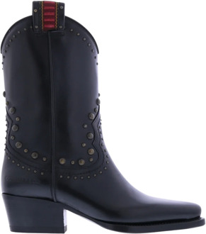 Dsquared2 Dames flat boot west studs Zwart - 36